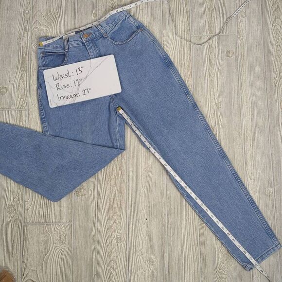 Vintage Bill Blass Women’s Size 10 Mom Blue Denim Jeans 27” Inseam - Picture 6 of 8